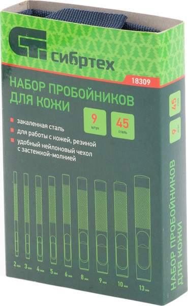 Изображение товара Набор пробойников СибрТех 18309 (9шт)
