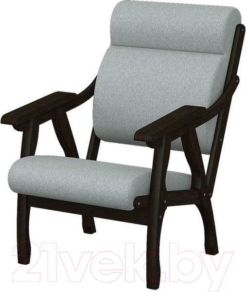Изображение товара Кресло мягкое Мебелик Вега 10 (серый/венге)
