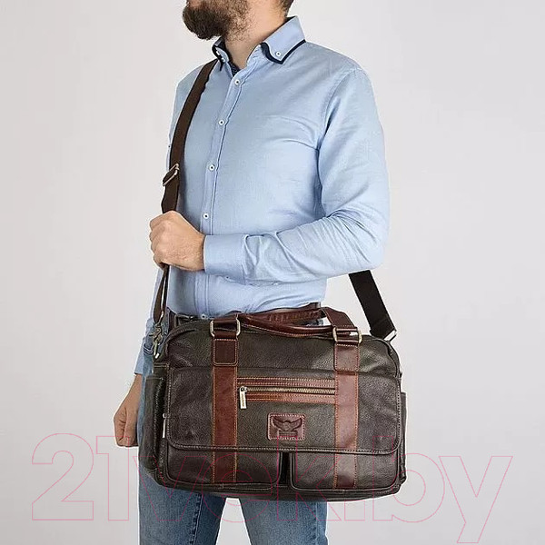 Изображение товара Сумка дорожная Poshete 253-3249-29-DBW (коричневый)