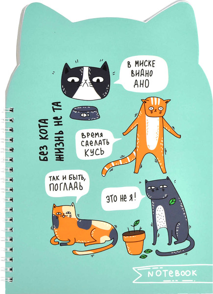 Изображение товара Записная книжка Феникс+ Кошачьи шалости / 62750