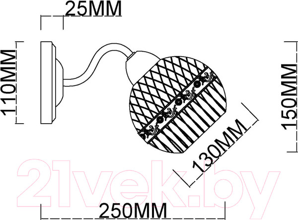 Изображение товара Бра MyFar Frank MR1650-1W