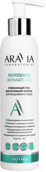 Изображение товара Гель для интимной гигиены Aravia Laboratories Refreshing Intimate Gel Для ежедневного ухода (200мл)