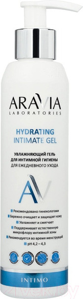 Изображение товара Гель для интимной гигиены Aravia Laboratories Hydrating Intimate Gel Для ежедневного ухода (200мл)