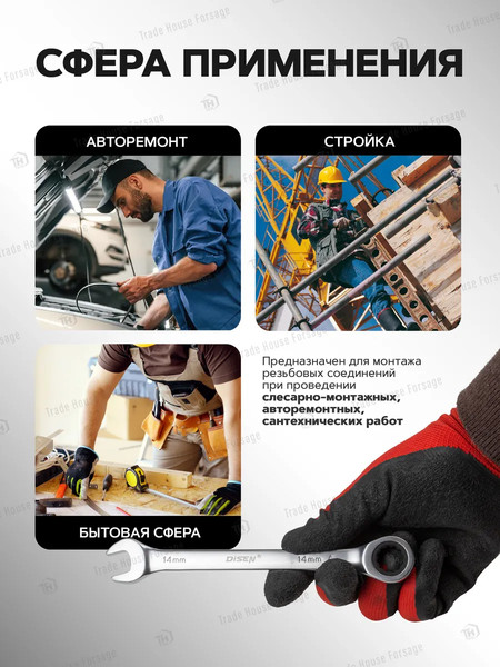 Изображение товара Набор ключей Disen DSD1507(52925)