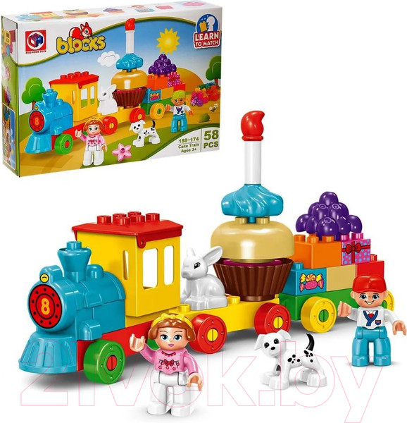 Изображение товара Конструктор Kids Home Toys Сказочный паровоз / 4371510