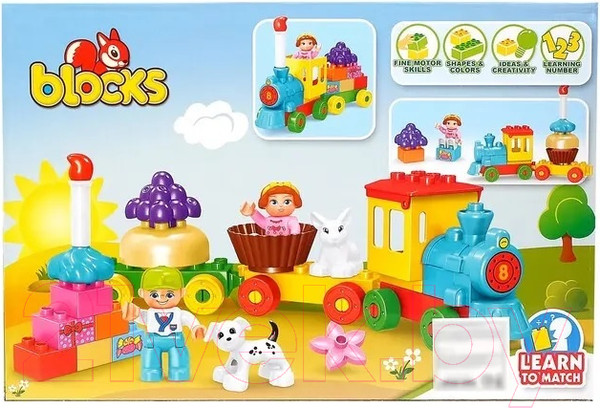 Изображение товара Конструктор Kids Home Toys Сказочный паровоз / 4371510