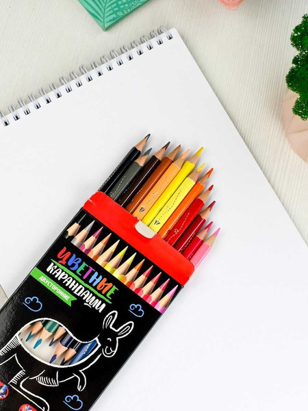 Изображение товара Набор цветных карандашей Феникс+ Кенгуру / 58581 (24шт)