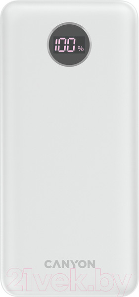 Изображение товара Портативное зарядное устройство Canyon PB-2002 / CNE-CPB2002W (белый)
