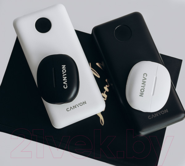 Изображение товара Портативное зарядное устройство Canyon PB-2002 / CNE-CPB2002W (белый)