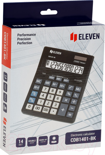 Изображение товара Калькулятор Eleven Business Line / CDB1401-BK (черный)