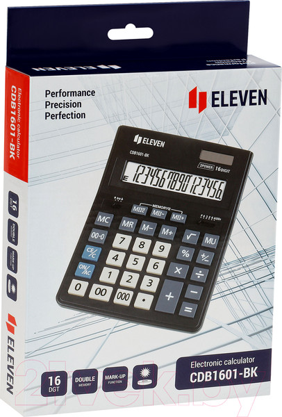 Изображение товара Калькулятор Eleven Business Line / CDB1601-BK (черный)