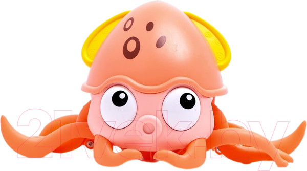 Изображение товара Игрушка-каталка Sima-Land Осьминог 7865425 / QC-2Y (оранжевый)