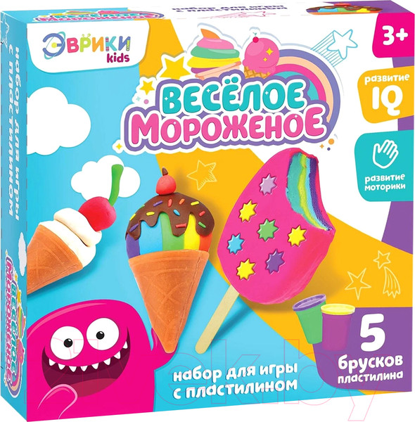 Изображение товара Набор для лепки Эврики Веселое мороженое / 3017109