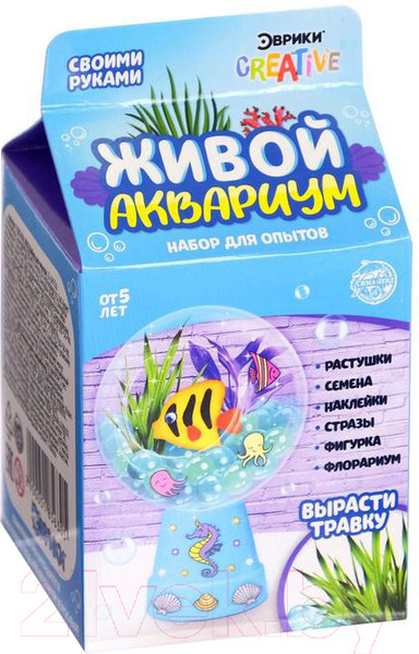 Изображение товара Набор для опытов Эврики Живой аквариум-флорариум. С морскими обитателями