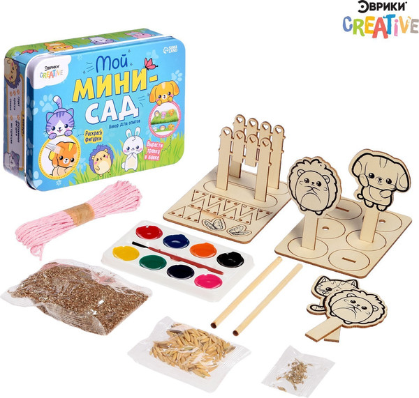 Изображение товара Набор для выращивания растений Эврики Мой мини сад / 7562844