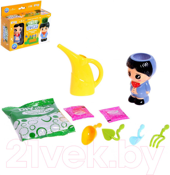 Изображение товара Набор для выращивания растений Эврики Весёлые прически, выращиваем травку / 7384558