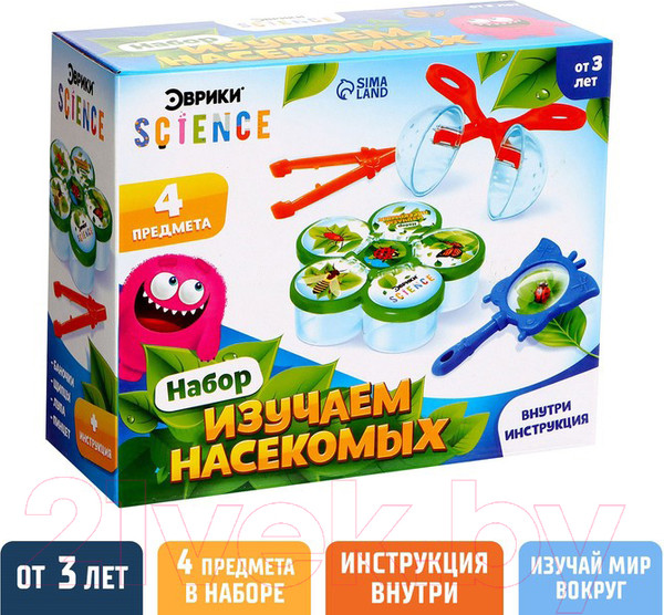 Изображение товара Набор для опытов Эврики Юный натуралист / 2996380