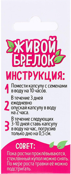 Изображение товара Набор для выращивания растений Эврики Живой брелок / 5202519
