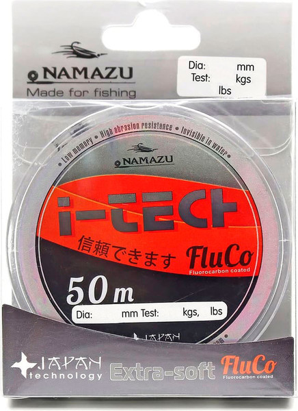 Изображение товара Леска монофильная Namazu I-Tech Fluco 0.286мм (50м, прозрачный)