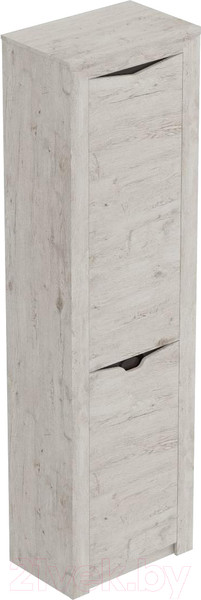 Изображение товара Шкаф-пенал Мебельград Соренто 60x38.5x210 (дуб бонифаций/кофе структурный матовый)