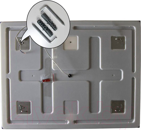 Изображение товара Зеркало Пекам Greta 120x80 / greta-120x80M (с подсветкой,с многофункциональной панелью)