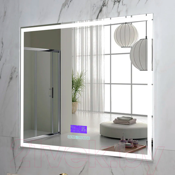 Изображение товара Зеркало Пекам Greta 120x80 / greta-120x80M (с подсветкой,с многофункциональной панелью)