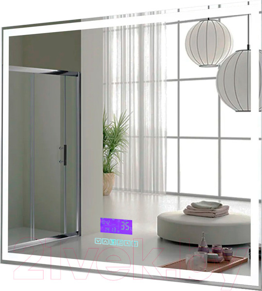 Изображение товара Зеркало Пекам Greta 120x80 / greta-120x80M (с подсветкой,с многофункциональной панелью)