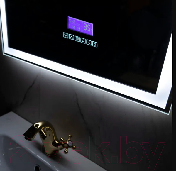 Изображение товара Зеркало Пекам Greta 80x120 / greta-80x120M (с подсветкой, с многофункциональной панелью)