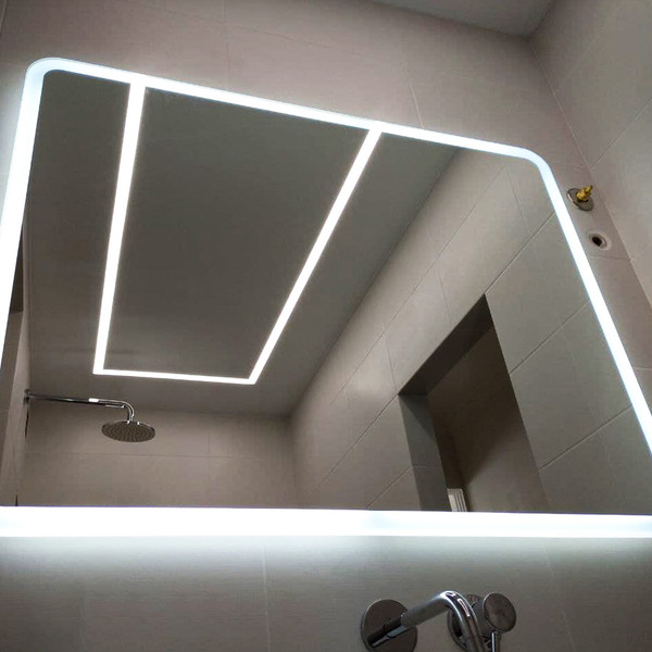 Изображение товара Зеркало Пекам Marta 60x50 / marta-60x50B (с подсветкой и бесконтактным сенсором)