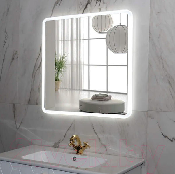 Изображение товара Зеркало Пекам Marta 60x60 / marta-60x60B (с подсветкой и бесконтактным сенсором)