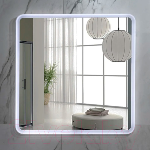 Изображение товара Зеркало Пекам Marta 60x60 / marta-60x60B (с подсветкой и бесконтактным сенсором)