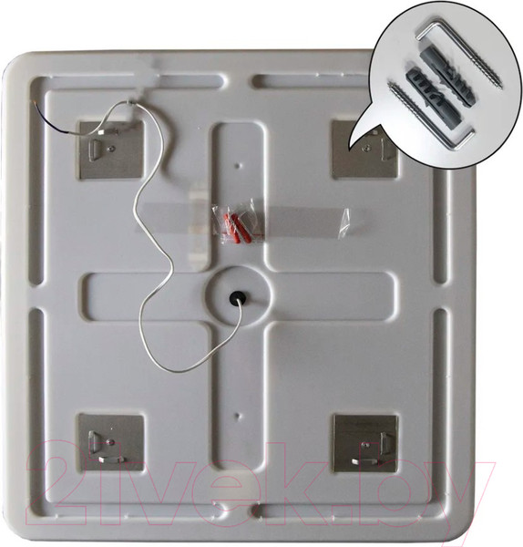 Изображение товара Зеркало Пекам Marta 60x60 / marta-60x60B (с подсветкой и бесконтактным сенсором)
