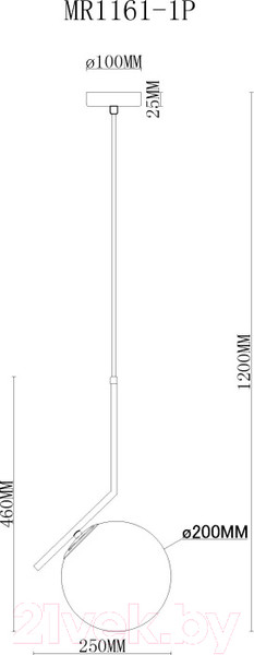 Изображение товара Потолочный светильник MyFar Pierre MR1161-1P