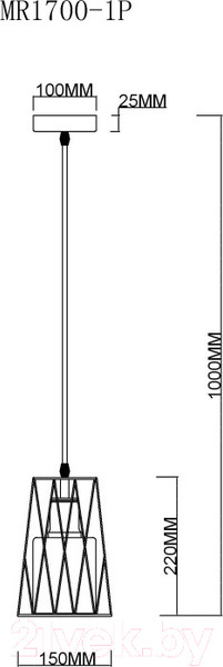 Изображение товара Потолочный светильник MyFar Scrum MR1700-1P