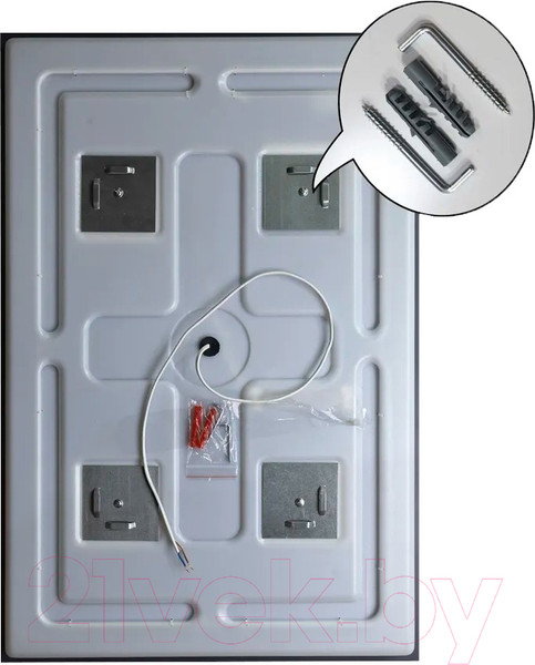 Изображение товара Зеркало Пекам Greta Fly 60x100 / GretaFly-60x100B (с подсветкой и бесконтактным сенсором)