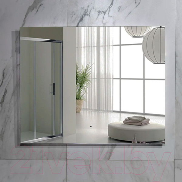 Изображение товара Зеркало Пекам Greta Fly 80x65 / GretaFly-80x65B (с подсветкой, бесконтактным сенсором)