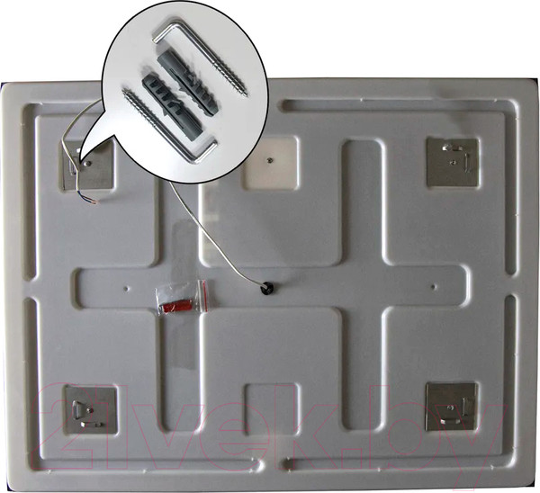 Изображение товара Зеркало Пекам Greta Fly 100x80 / GretaFly-100x80B (с подсветкой и бесконтактным сенсором)