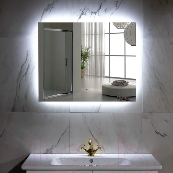 Изображение товара Зеркало Пекам Greta Fly 120x80 / GretaFly-120x80B (с подсветкой и бесконтактным сенсором)