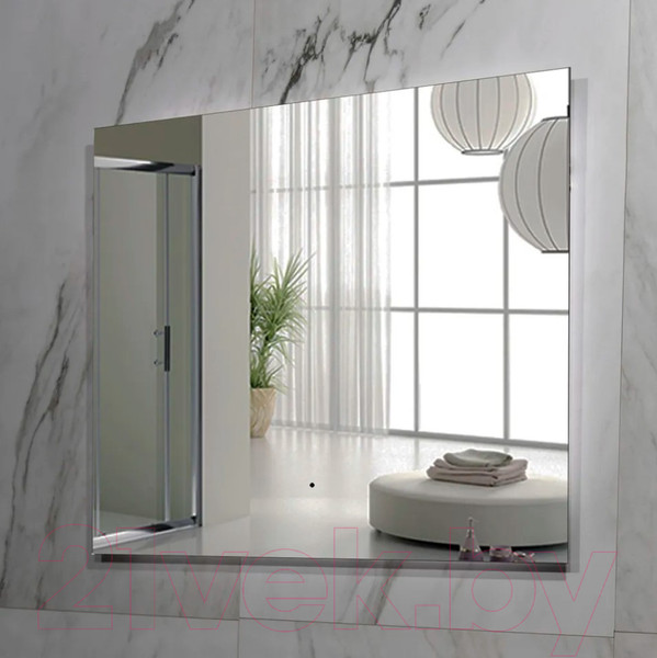 Изображение товара Зеркало Пекам Greta Fly 120x80 / GretaFly-120x80B (с подсветкой и бесконтактным сенсором)