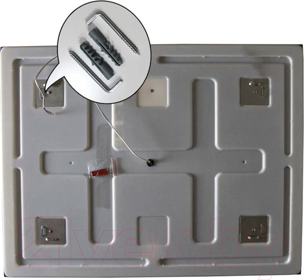 Изображение товара Зеркало Пекам Greta Fly 120x80 / GretaFly-120x80B (с подсветкой и бесконтактным сенсором)