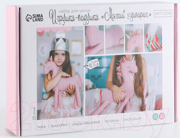 Изображение товара Набор для шитья Арт Узор Мягкий Единорожка / 2583247