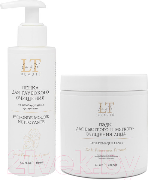 Изображение товара Набор косметики для лица La and Te beaute Пэды+Пенка LT-19