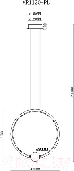 Изображение товара Потолочный светильник MyFar Victory MR1130-PL