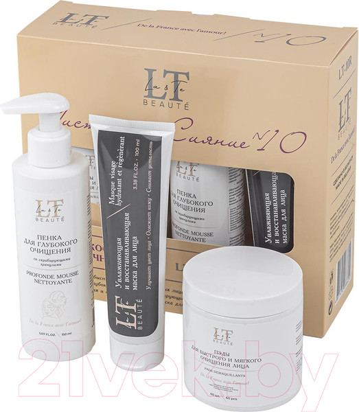 Изображение товара Набор косметики для лица La and Te beaute Чистота и сияние Пэды+Пенка+Маска LT10R