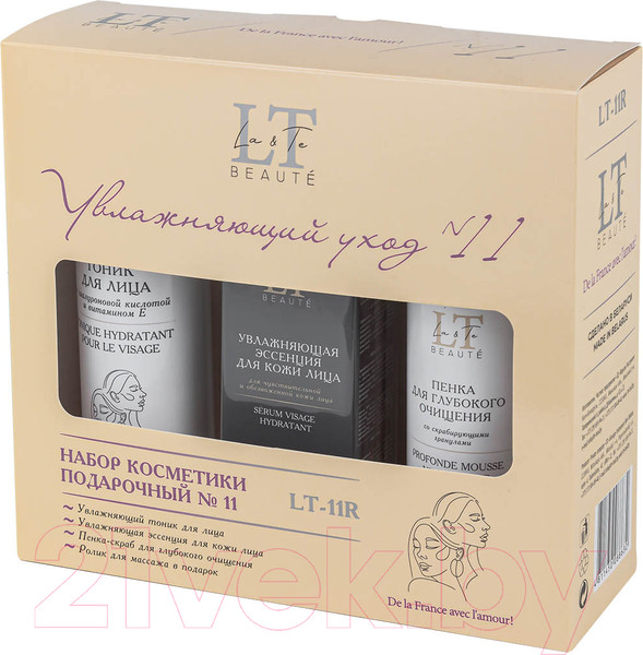 Изображение товара Набор косметики для лица La and Te beaute Увлажняющий уход Тоник+Эссенция+Пенка+Массажный рол. LT11R