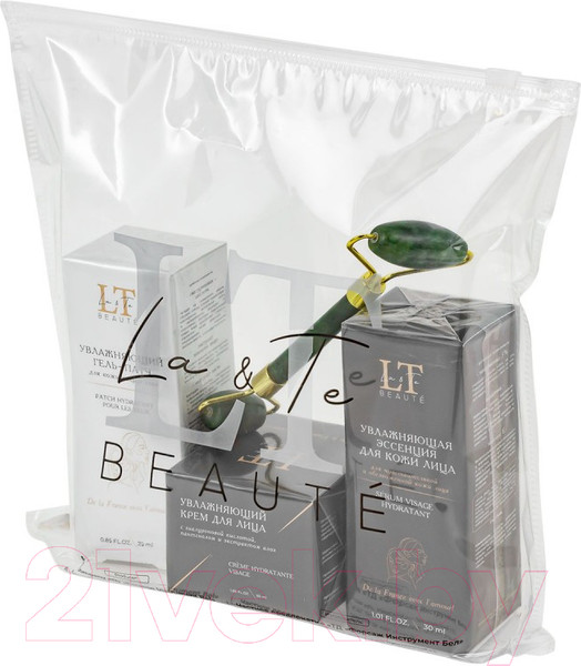 Изображение товара Набор косметики для лица La and Te beaute Гель-патч+Эссенция+Крем для лица+Массажный ролик LT-22