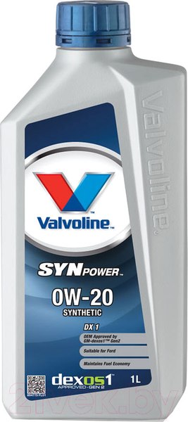 Изображение товара Моторное масло Valvoline SynPower DX1 0W20 / 894775 (1л)