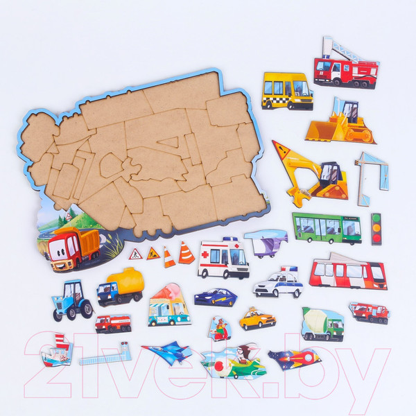 Изображение товара Развивающая игра Лесная мастерская Головоломка. Любимые машинки / 7697702