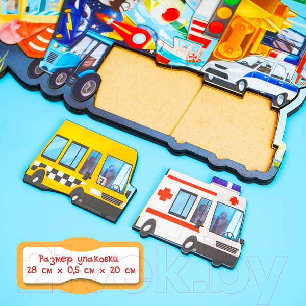 Изображение товара Развивающая игра Лесная мастерская Головоломка. Любимые машинки / 7697702