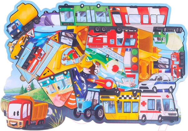 Изображение товара Развивающая игра Лесная мастерская Головоломка. Любимые машинки / 7697702